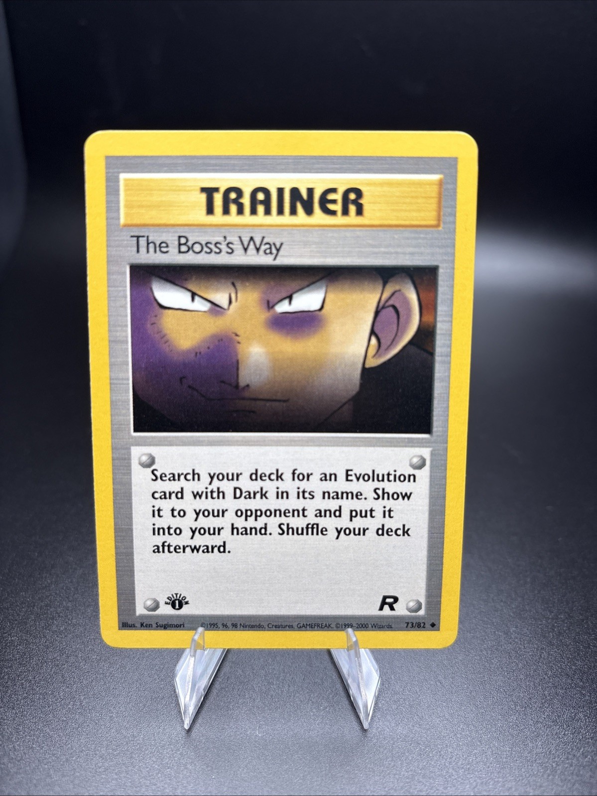 The Boss's Way Uncommon 1st Edition Team Rocket 73/82 NM