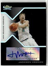 2004-05 Finest #178 Jackson Vroman Refractors Black #/19