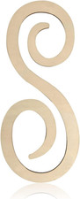 Wooden Monogram Letters for Wall Decor 12 Inch Cursive Wooden Letters Unfinished