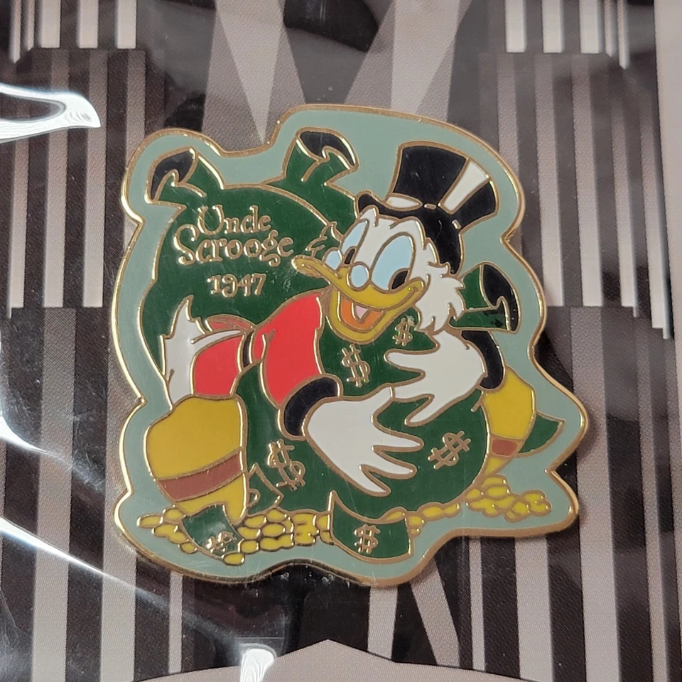 Винтажный 99 Disney Pin обратный отсчет до тысячелетия серии No 33 дядя Скрудж 1947 PA - Изображение 2 из 3