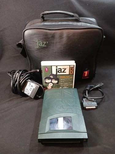 Iomega JAZ V2000S 2GB W/Power Supply & SCSI Cable/Case TESTED WORKING!