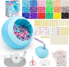DIY Bracelet Maker Kit with 18 Colors of Polymer Clay Beads