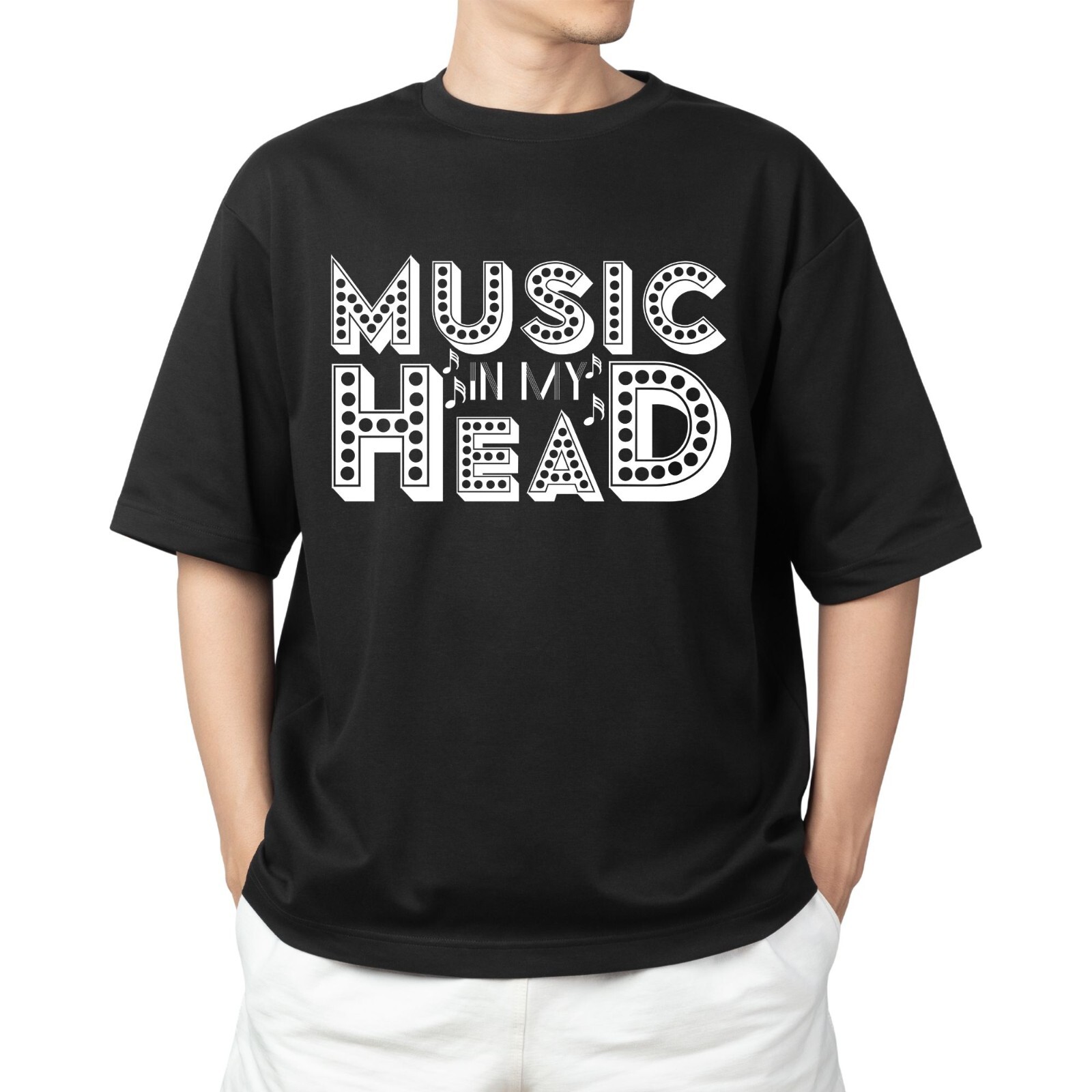 Music In My Head T-Shirt Mens Womens Tees Top Men's Women's Tops Tees | Unisex Music Lover Shirt | Funny Gift For Musicians_viptrois.com