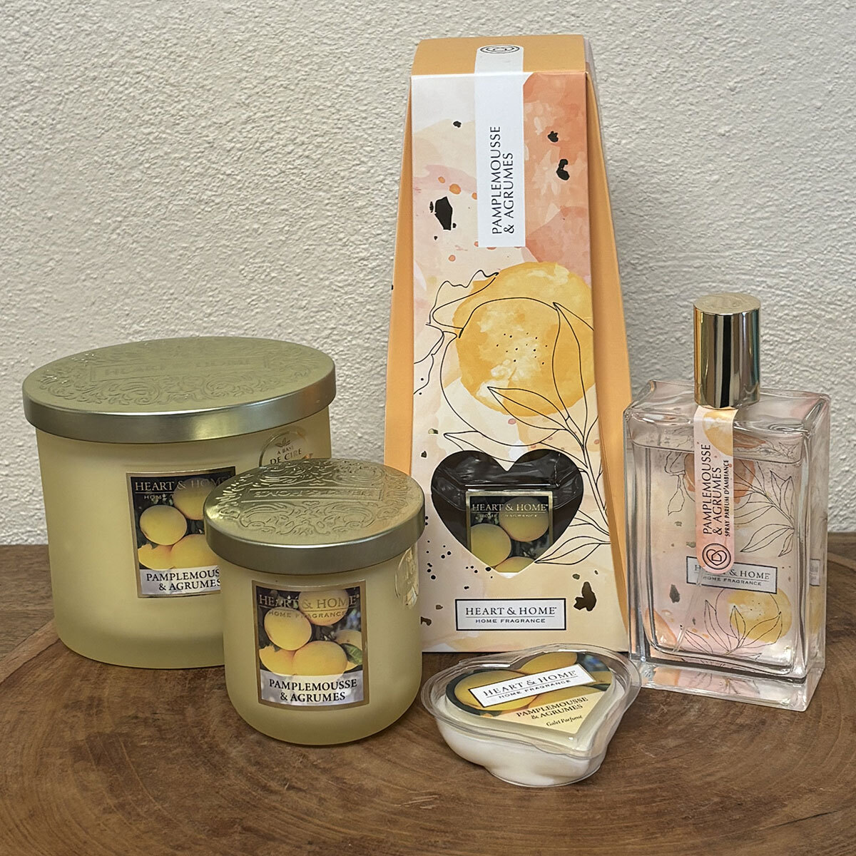 Bougie parfumée pamplemousse éliminant les odeurs avec sa cire végétale - 2