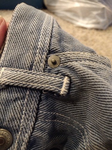 Vintage 1960s Levi's Denim Jeans Thrashed Cut off - Picture 6 of 14