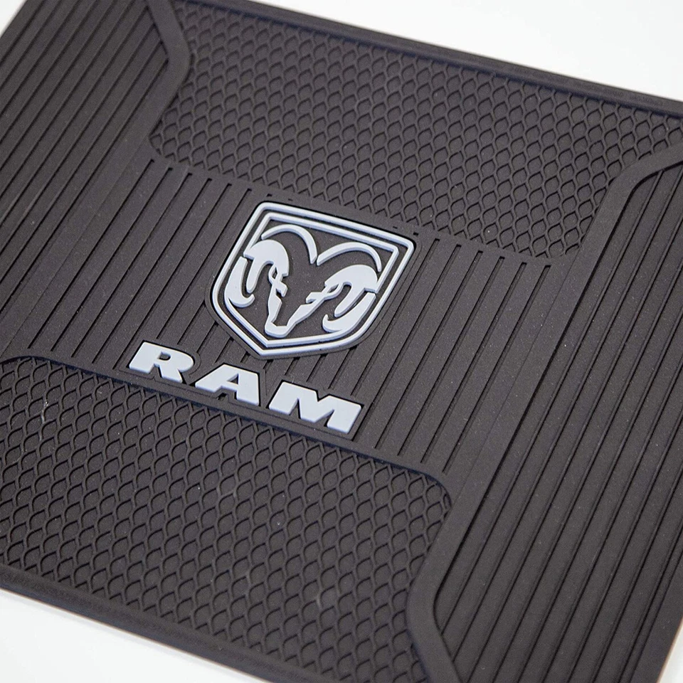 12pc Dodge RAM Car Truck Suv Rubber Floor Mats Seat Covers Steering Wheel Cover Foto 4 de 4