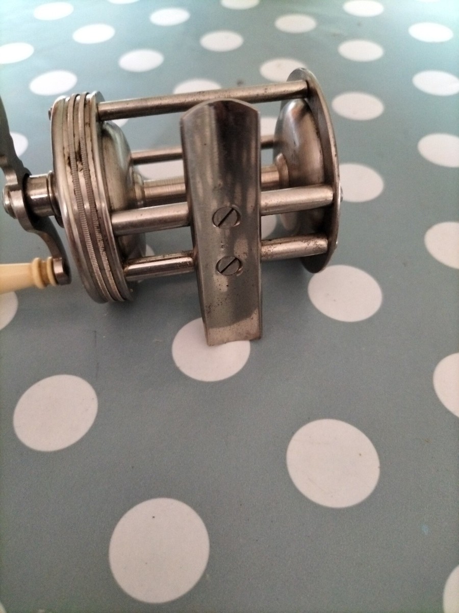 RARE MOULINET PÊCHE ancien Chip'Tout 1944 tambour fixe au leurre