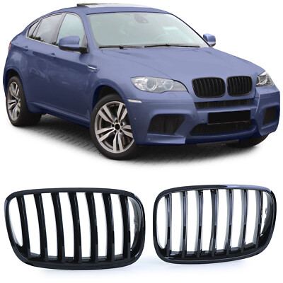 Kühlergrill Grill Performance SCHWARZ GLANZ für BMW X5 E70 / X6 E71
