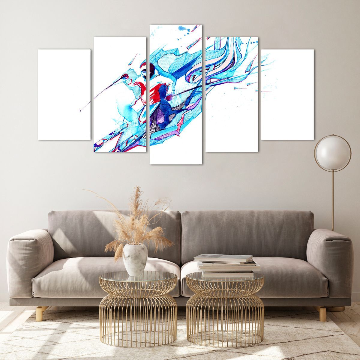 wandbilder-160x85cm-5-tlg-glasbild-action-sport-aktivit-t-xxl-bilder