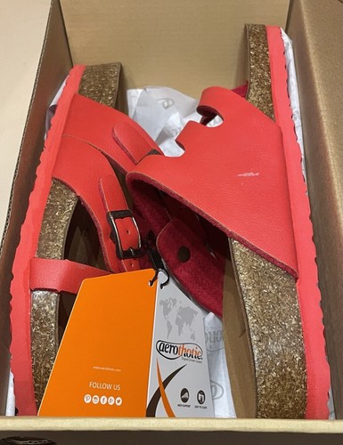 Aerothotic Women’s Size 9 Comfortable Memory Foam Strappy Cork Orthotic Sandals - Picture 4 of 5