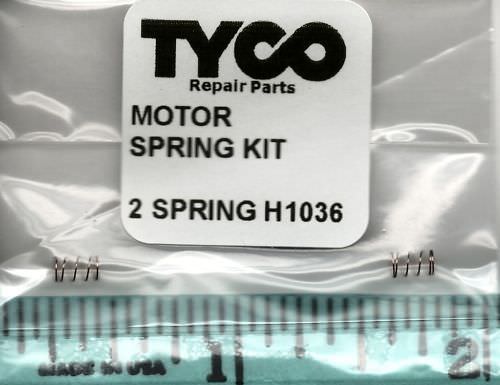 2 NEW MOTOR SPRINGS TYCO PART # H1036, KIT FOR TYCO TRAINS MADE IN HONG KONG - Picture 1 of 2