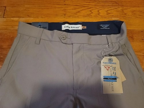 Tailor Vintage Men's 30(32)x29Luxe Performance Tech Pants Olive Canaan Slim Fit - Picture 5 of 8