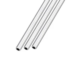 3Pcs 6063 Aluminum Tube 7mm OD x 5mm ID x 300mm L for Home Furnishing