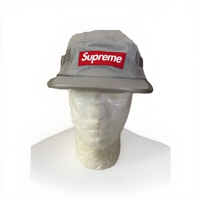 SUPREME MESH POCKET CAMP CAP OS SLIVER FW24 WEEK 5 (100 