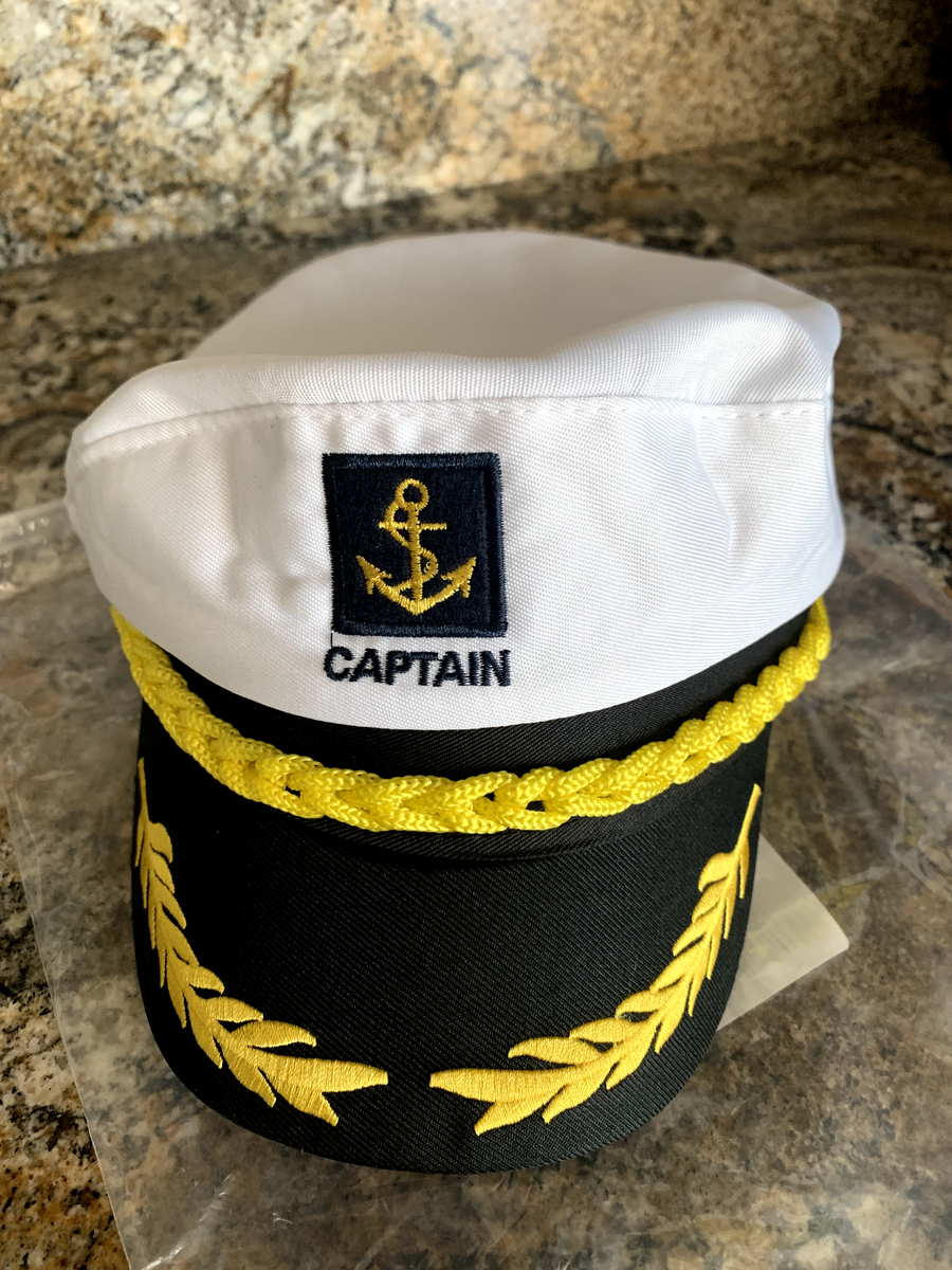 Adult CAPTAIN'S HAT Adjustable Cruise Cap Size 24