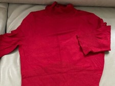 women red top tank sweater open back size S party club evening spring summer