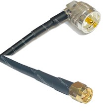 LMR240 UHF Male Angle to SMA MALE Coax RF Cable USA-Ship Lot
