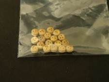 Ship Model Fittings Parts 20 boxwood 5mm deadeyes