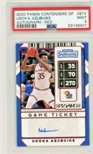 2020 PANINI CONTENDERS DP UDOKA AZUBUIKE RED AUT0 PARALLEL - PSA 9 POP 1