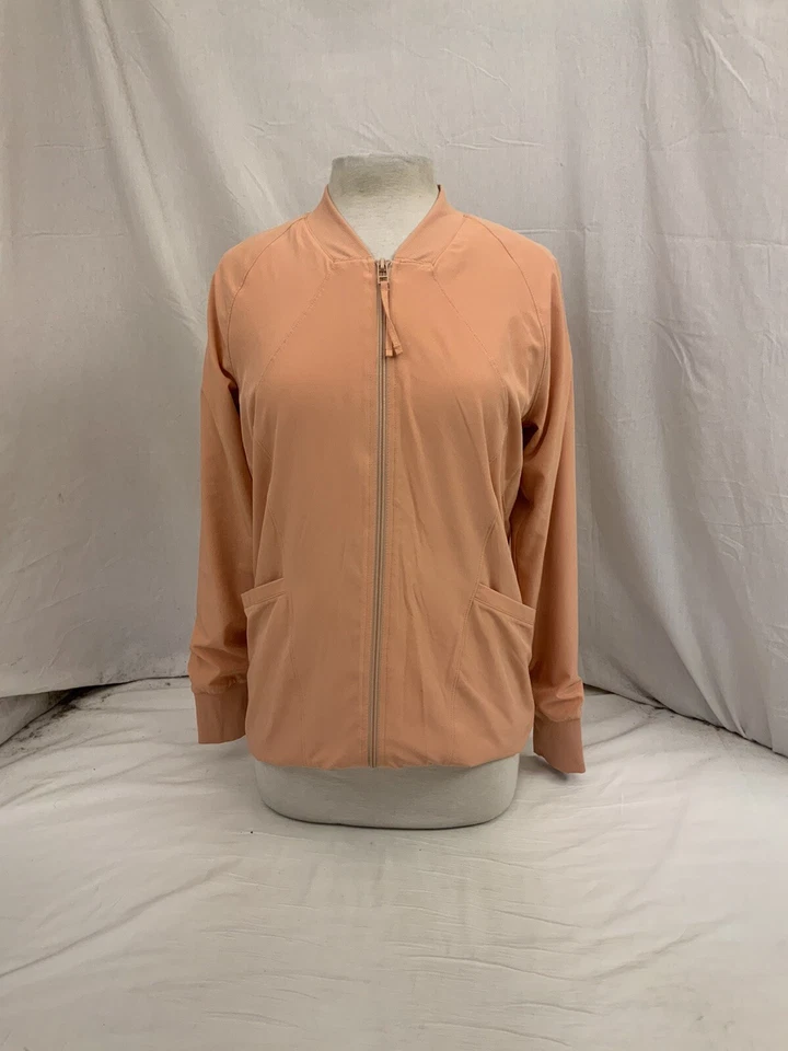 Chaqueta Zella XS Naranja Cremallera Completa Chaqueta de Pista Poli Elástica Manga Larga YGI N2-800 Foto 2 de 4