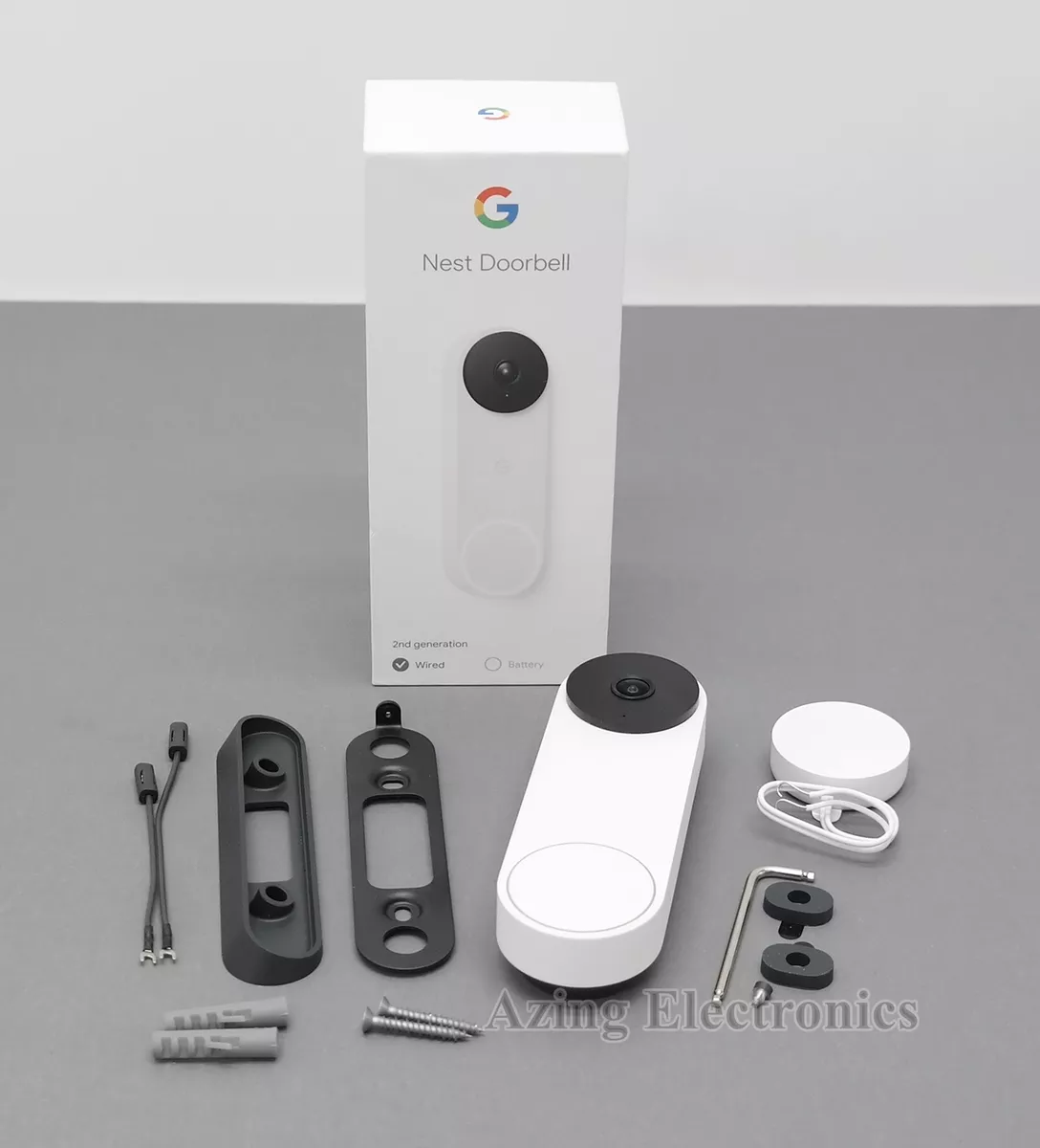 Google Nest Doorbell (Wired, 2nd gen) - Video Doorbell Camera - Doorbell  Security Camera - Snow 