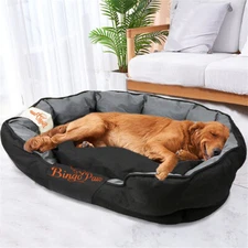 L XL XXL Dog Bed Waterproof Sofa Dog Pet Bolsters Removable Cushion Anti-scratch