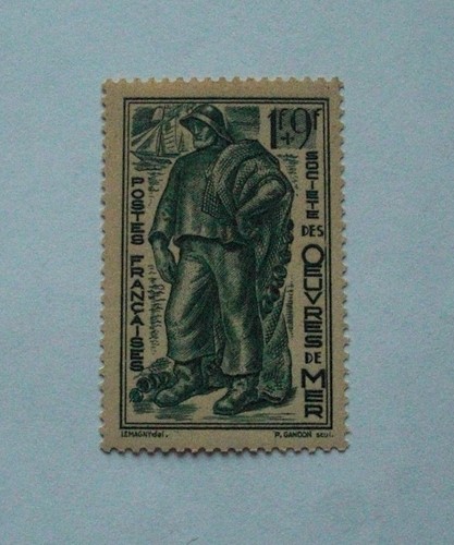NEUE BRIEFMARKE VON 1941 - ZUGUNSTEN DER WERKE DES MEER