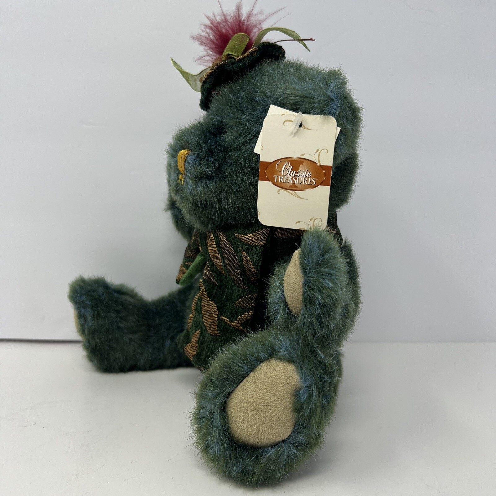 Musical Wind Up Teddy Bear Stuffed Animal Plush Dan Dee Collectors Edition 9"