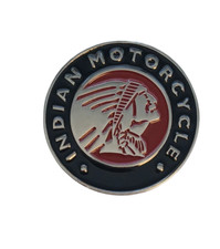 Indian Headdress  chrome 2 inch pin