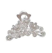 Retro Flowers Hair Claw Clip for Women Lady Vintage Alloy Rhinestone Hair Jaw...
