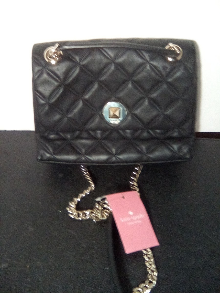 Kate Spade New York Natalia Black Quilted Leather Crossbody