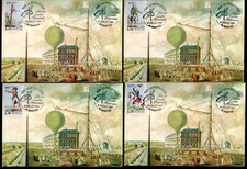 2592/95++ FDC  4 CARTES 1er JOUR    1989   PERSONNAGES REVOLUTION