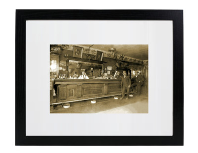 1915 Elkhorn Saloon Lewistown Montana Western Matted & Framed Picture Photo