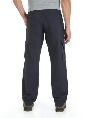 Pantalon cargo homme déchirure Wrangler neuf couleur marine 100% coton toutes tailles  - Photo 6/10