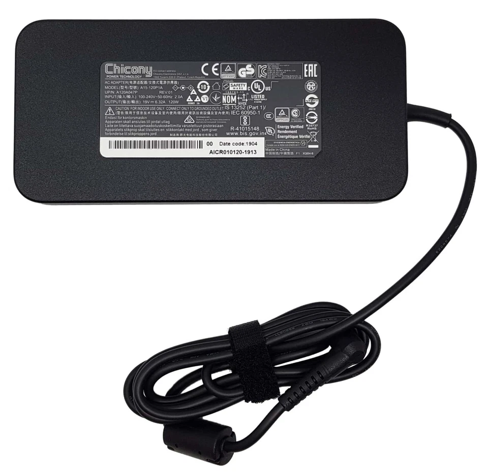 Intel and ASUS NUC A15-120P1A AC adapter 120W 19V and 6.32A (Chicony)