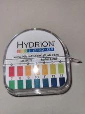 Hydrion Lab pH Test Paper Strips 15ft Roll 0-13 WideRange Tape Roll Exp Dec 25