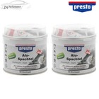 2x presto Alu-Spachtel 2K Aluminium Stahl Holz Beton Aluspachtel 250g