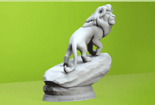 The Lion King 3D Printing Unpainted Figure Model GK Blank Kit New Toy In Stock - Picture 6 of 7