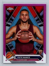 2023-24 Topps Chrome #144 Pete Nance Pink Refractors Rookie