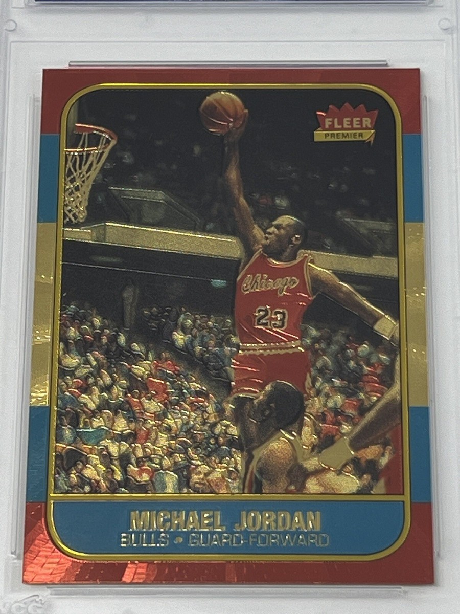1996-97 Fleer Michael Jordan 10th Anniversary Polychrome Gold RC