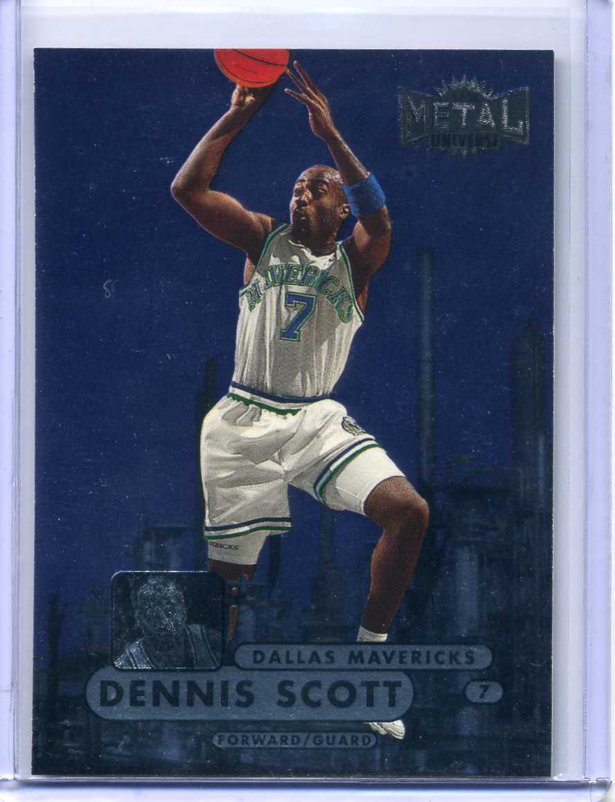 DENNIS SCOTT 1997-98 Metal Universe Championship #93 - MAVERICKS 