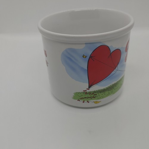 Taza de sopa/café Curious George "Heart Kite" 13 oz - con licencia para el día de San Valentín - Imagen 3 de 6
