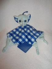 Elephant Blue Check plush BooginHead PaciPal Teether Baby Security Blanket 2020