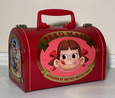 Peko-Chan Fujiya Milky Peko Mail Vintage Metal Lunch Box