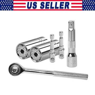 Universal Socket Wrench Magical Power Grip Gator Tech Multi Tool Drill Adapter