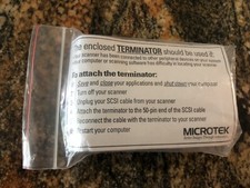 New Microtek Terminator 149-001328 Sep. 1996 Rev. A s F1 50 Pin Attach To SCSI