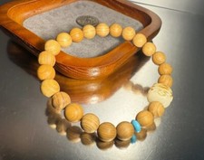 Stretch Wrap Mala Bracelet Buddha Bead Sandalwood Buddhist Prayer Beads