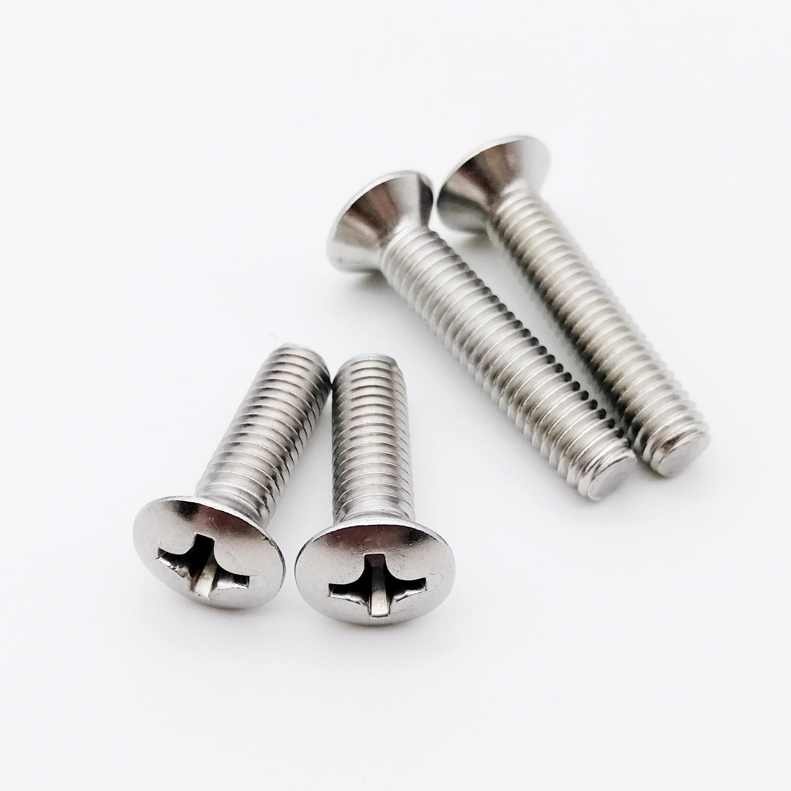 M2-M6 304 Stainless Steel Cross Phillips Half Raised Countersunk Head Screw Bolt