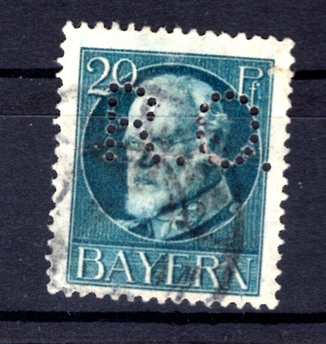 Bavaria company hole Perfin Ro ** MNH MINT (Aa7860)