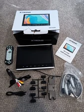 Xtrons Car Headrest DVD Multimedia Player HD116HD with remote and headphones